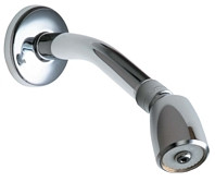 Chicago Faucets (620-AVPCP) 2.5 GPM Max. Flow Rate @ 80 PSI Vandal Proof Vandal Proof Shower Head with Arm, Flange, and Ball Joint, 2.5 GPM Max. Flow Rate @ 80 PSI