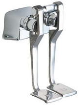 Chicago Faucets (625-LPSLOABRCF) Hot and Cold Water Pedal Box with Long Pedals