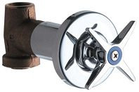 Chicago Faucets (770-244COLDABCP) Cold Water Concealed Straight Valve