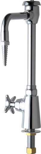  Chicago Faucets (928-VRLHCP) Vandal Proof Single Inlet Cold Water Faucet for Left Hand Operation with Vacuum Breaker