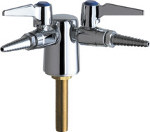 Chicago Faucets (982-WS909CAGCP) Deck-mounted laboratory turret with two valves