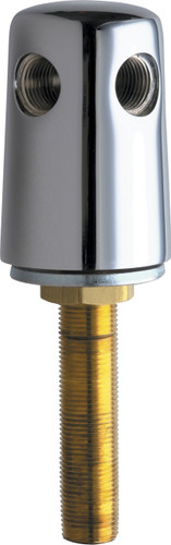  Chicago Faucets (982-WSCP) Turret with Two Side Outlets @ 90 Deg and Inlet Supply Shank