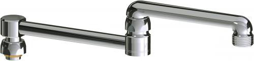 Chicago Faucets (DJ13JKABRCF) 13" double-jointed swing spout