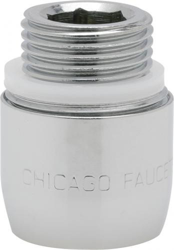  Chicago Faucets (E32JKABCP) Pressure compensating Softflo aerator with adapter 2.2 GPM