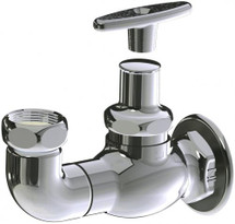 Chicago Faucets (EAJKABCP) Angle 4-1/8" Offset Supply Arm with Integral Shut-off Stop