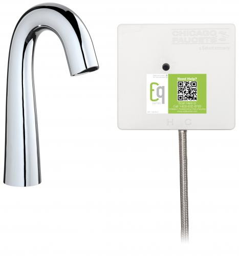  Chicago Faucets (EQ-C11A-51ABCP) Touch-free faucet with plug-and-play installation