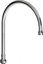 Chicago Faucets (GN10BSWGJKABCP) 10" Gooseneck Swing Spout