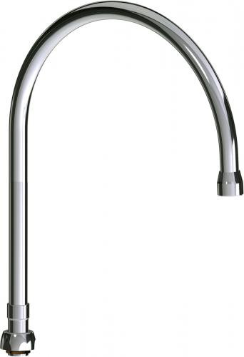  Chicago Faucets (GN10BSWGJKABCP) 10" Gooseneck Swing Spout