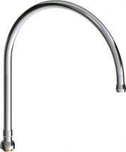 Chicago Faucets (GN12SWGJKABCP) 12" Gooseneck Swing Spout