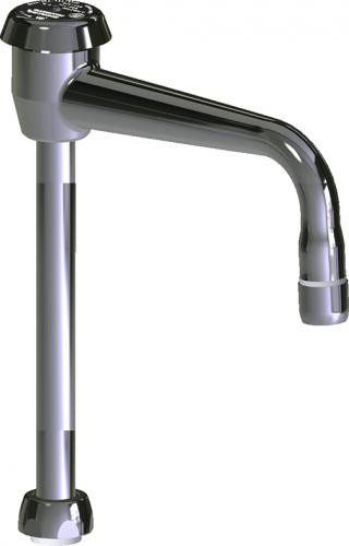  Chicago Faucets (GN2BVBE3-2JKABCP) 6" rigid/swing gooseneck spout with atmospheric vacuum breaker