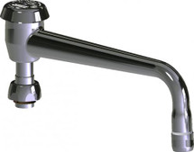 Chicago Faucets (L8BVBE3-2JKABCP) 8" L-type swing spout with atmospheric vacuum breaker