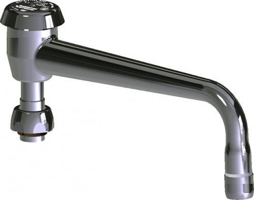  Chicago Faucets (L8BVBE3-2JKABCP) 8" L-type swing spout with atmospheric vacuum breaker