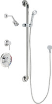 Chicago Faucets (SH-PB1-17-044) Pressure Balancing Tub and Shower Valve with Shower Head