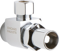  Chicago Faucets (STC-41-00-AB) Angle Stop Compression Valve with Loose Key Handle