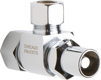 Chicago Faucets (STC-32-00-AB) Angle Stop Compression Valve with Loose Key Handle