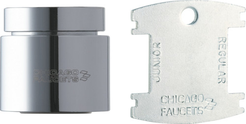  Chicago Faucets (E36VPJKABCP)  1.5 GPM (5.7 L/min) Vandal Proof Pressure Compensating Laminar Flow Non-Aerating Outlet