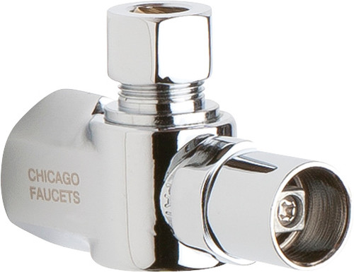  Chicago Faucets (STB-21-00-AB) Angle Stop Ball Valve with Loose Key Handle