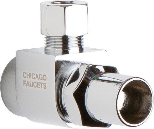  Chicago Faucets (STC-21-00-AB) Angle Stop Compression Valve with Loose Key Handle