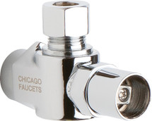 Chicago Faucets (STB-41-00-AB) Angle Stop Ball Valve with Loose Key Handle