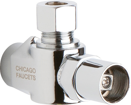  Chicago Faucets (STB-41-00-AB) Angle Stop Ball Valve with Loose Key Handle