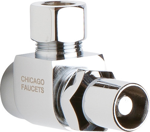  Chicago Faucets (STC-22-00-AB) Angle Stop Compression Valve with Loose Key Handle