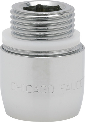  Chicago Faucets (E3-2JKABCP)  2.2 GPM (8.3 L/min) Pressure Compensating Softflo Aerator with Adapter