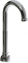 Chicago Faucets (GN1ARGDJKABCP) 3-1/2" Rigid Gooseneck Spout