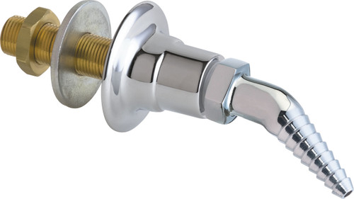  Chicago Faucets (986-E7XTCP) Wall Flange with Serrated Hose Nozzle