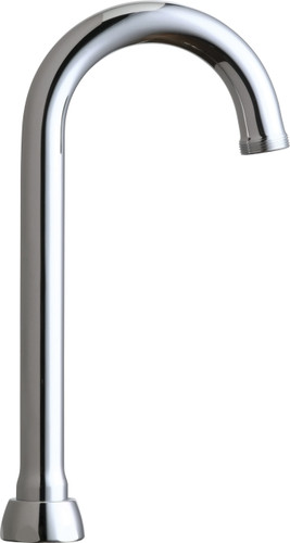  Chicago Faucets (GN1AJKABCP)  3-1/2" Rigid / Swing Gooseneck Spout