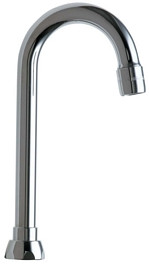  Chicago Faucets (GN1AE35JKABCP)  3-1/2" Rigid / Swing Gooseneck Spout