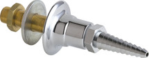 Chicago Faucets (986-E7TCP)  Wall Flange with Serrated Hose Nozzle