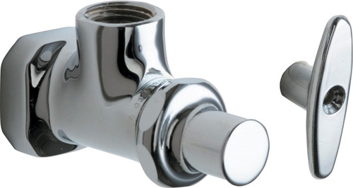  Chicago Faucets (442-LKABCP) Angle Stop Fitting with Loose Key