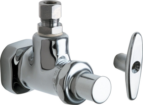  Chicago Faucets (1012-ABCP) Angle Stop Fitting with Loose Key