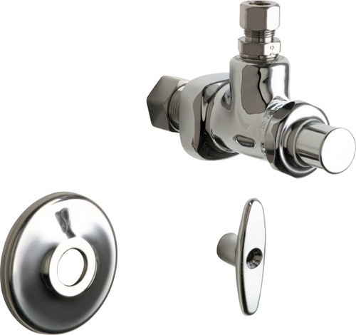  Chicago Faucets (1025-ABCP) Angle Stop Fitting with Loose Key