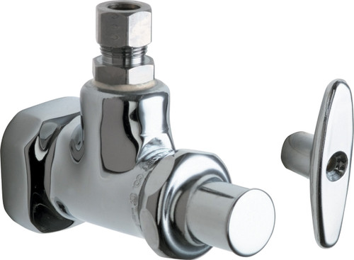  Chicago Faucets (1013-ABCP) Angle Stop Fitting with Loose Key