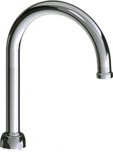 Chicago Faucets (GN2H8JKABCP) 5-1/4" rigid/swing gooseneck spout