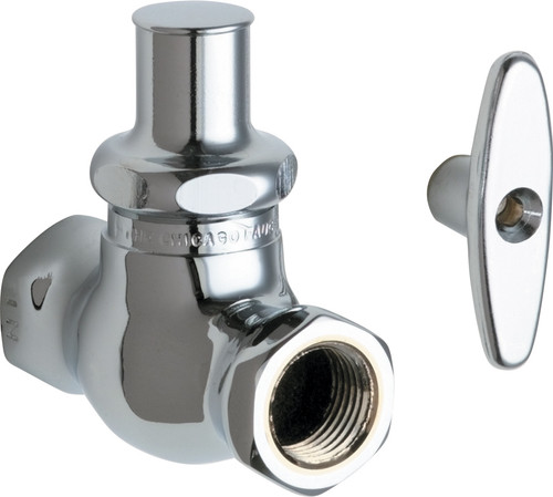  Chicago Faucets (45-LKABCP)  Straight Stop Fitting