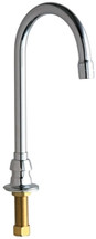 Chicago Faucets (626-E35ABCP)  Remote Rigid/Swing Gooseneck Spout