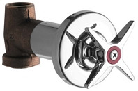  Chicago Faucets (770-HOTABCP) Hot Water Concealed Straight Valve