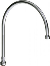 Chicago Faucets (GN12BSWGJKABCP)  12" Gooseneck Swing Spout