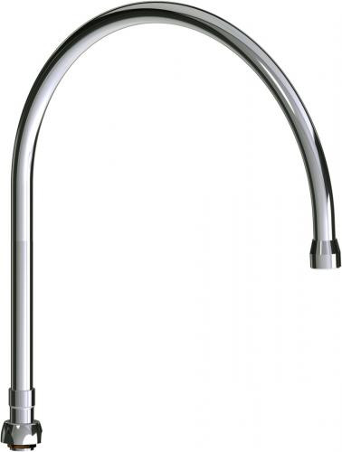  Chicago Faucets (GN12BSWGJKABCP)  12" Gooseneck Swing Spout