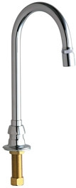  Chicago Faucets (626-E29ABCP) Remote Rigid/Swing Gooseneck Spout