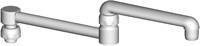 Chicago Faucets (DJ13E35JKABCP)  13" Double-jointed Swing Spout