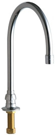 Chicago Faucets (626-GN8AE35ABCP) Remote Rigid/Swing Gooseneck Spout