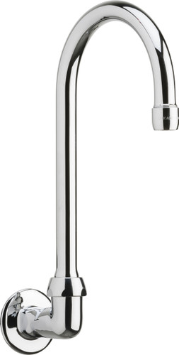  Chicago Faucets (629-GN2AE3ABCP) Remote Rigid/Swing Gooseneck Spout