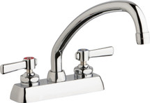 Chicago Faucets (W4D-L9E35-369AB) Hot and Cold Water Workboard Sink Faucet