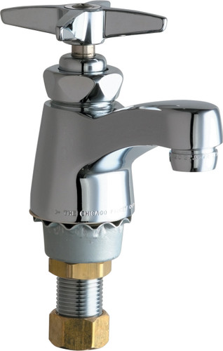  Chicago Faucets (701-E74PLABCP) Single Supply Water Sink Faucet