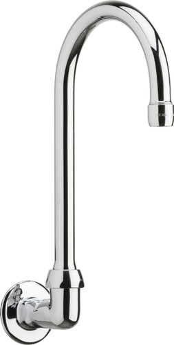  Chicago Faucets (629-GN2AE29ABCP) Remote Rigid/Swing Gooseneck Spout