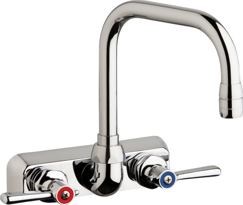  Chicago Faucets (W4W-DB6AE35-369AB) Hot and Cold Water Workboard Sink Faucet