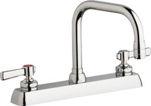 Chicago Faucets (W8D-DB6AE35-369AB) Hot and Cold Water Workboard Sink Faucet